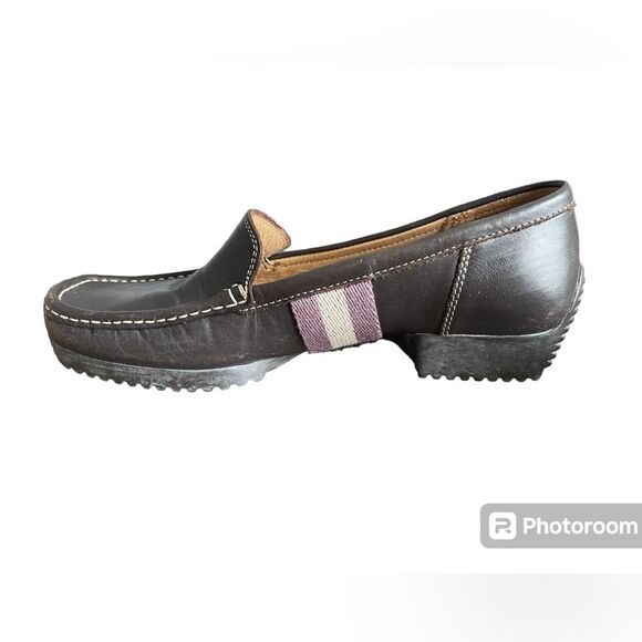 Bally Of Switzerland Delos Chocolate Brown Driving Loafers Size 37.5 - Picture 3 of 11
